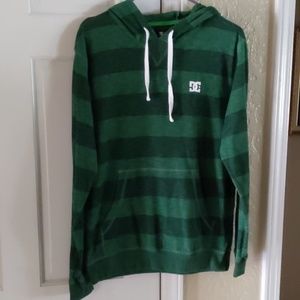 Men's DC green stripped hoodie